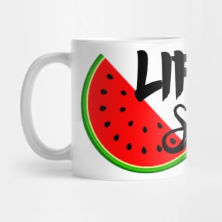 Life Is Sweet Watermelon Mug